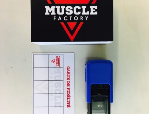 Kit Cartes de Fidélité et Tampon pour Salle de Sport @MuscleFactory