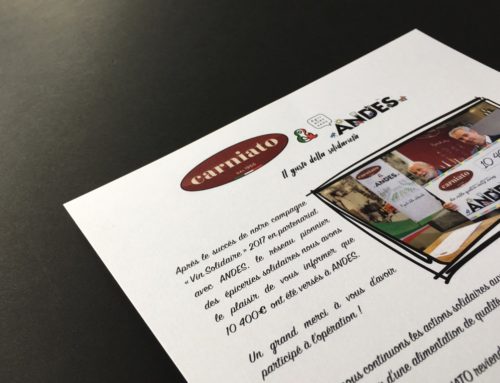 Lettre d’information Solidarité impression Quadri sur papier Gmund