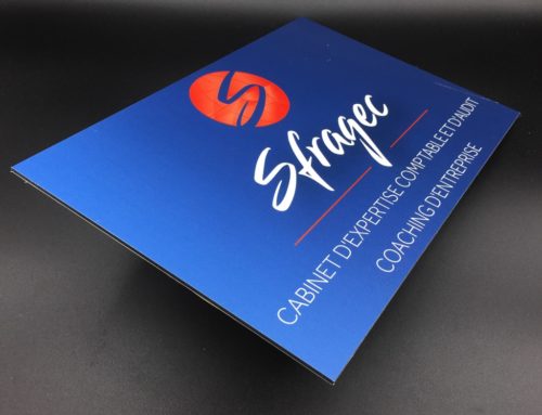 Plaque professionnelle adhésive – Dibond 3mm