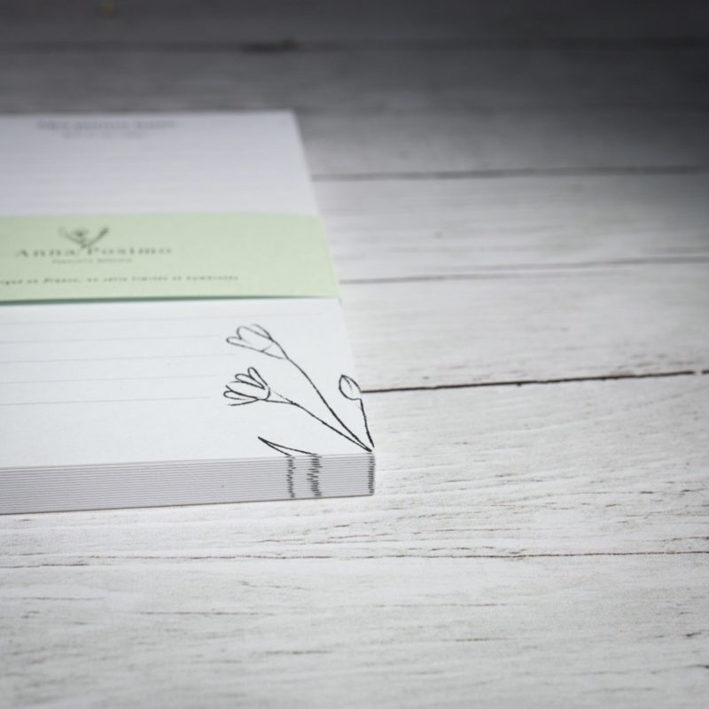 Bloc Notes Illustratrice Nature sur papier 100% recyclé avec bandeau ...