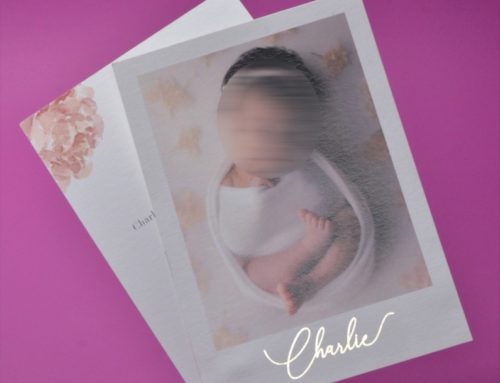 Faire-Part de Naissance photo et dorure OR Numérique – Creation Pack 350gr/m2