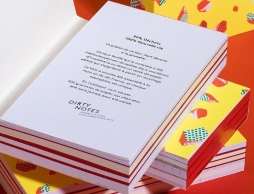 To Do list avec papiers Upcyclés collage à la suisse avec couverture enveloppante et colle rouge pigmentée – Impression Pantone Offset 3 couleurs