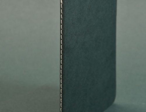 Mini carnets de notes A6 avec angles arrondis 9mm – Reliure couture singer au pli – Intérieur pages blanc naturel – Colorplan Racing Green