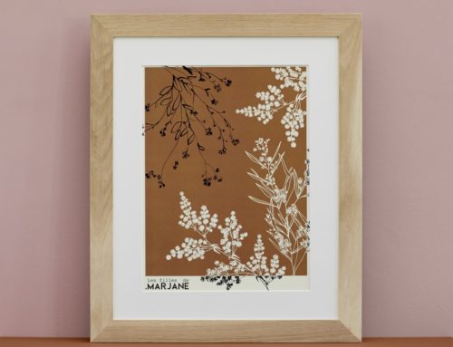 Affiches illustrations nature Canopee et Gypsophile – Munken pure Rough 150gr/m2 – Impression numérique