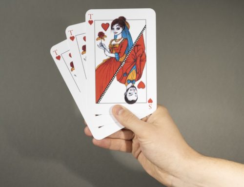 Faire-part de mariage carte à jouer Roi et Reine – Couché mat avec pelliculage mat – découpe 4 angles arrondis 9mm