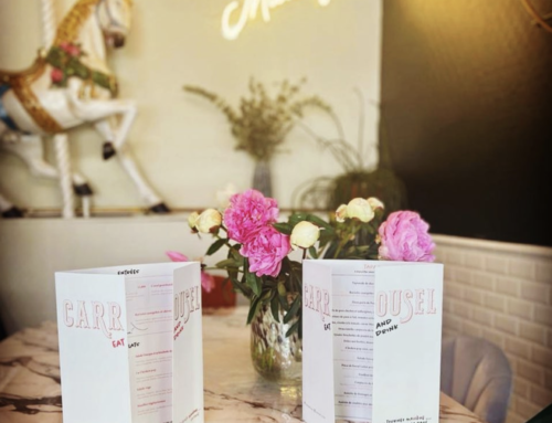 Menu pour restaurant brasserie avec pli fenêtre – Couche mat 350gr avec pelliculage soft touch