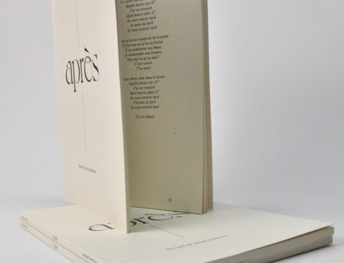 Livre recueil de poèmes sur papier recyclé – Woodstock Betulla – Reliure dos carré collé avec titre sur la tranche