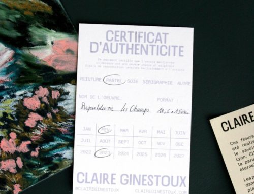 Certificat d’authenticité pour artiste fleurs en soie – Olin regular ultimate white 300gr